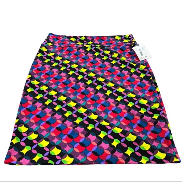 LuLaRoe Cassie Pencil Skirt Multicolor Retro Print NWT - Picture 7 of 7